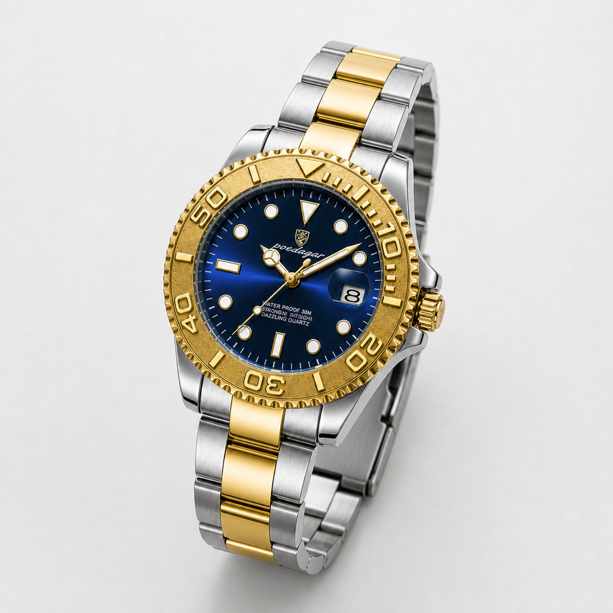 POEDAGAR 680 — Deportivo — Dorado / Azul