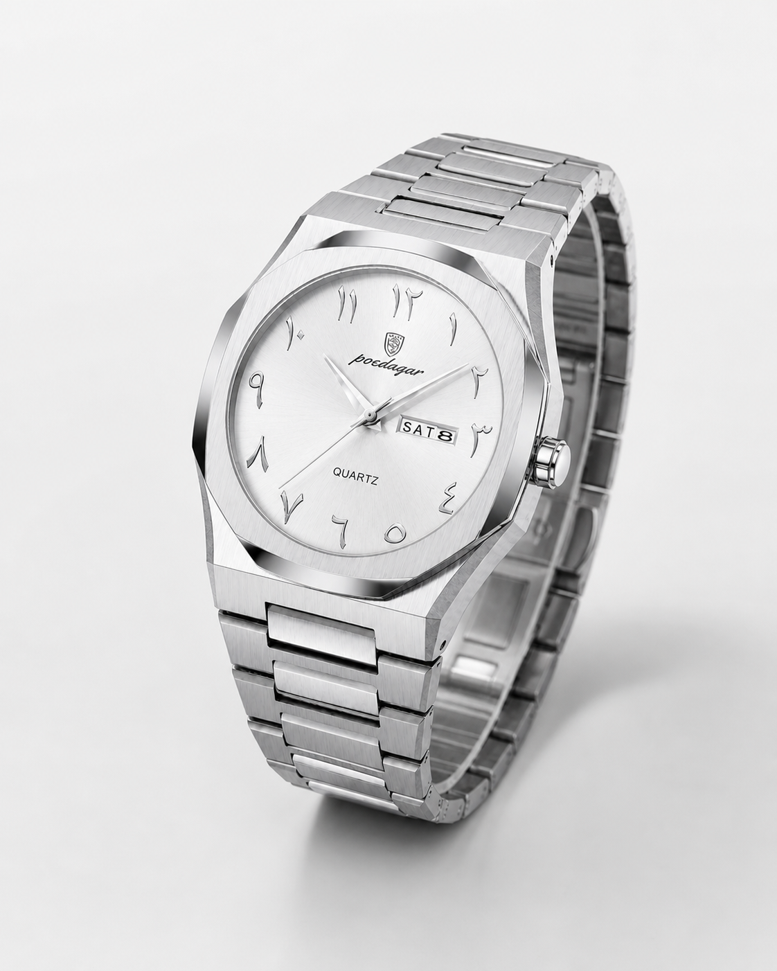 POEDAGAR 830 — Acero Integrado — Acero / Blanco