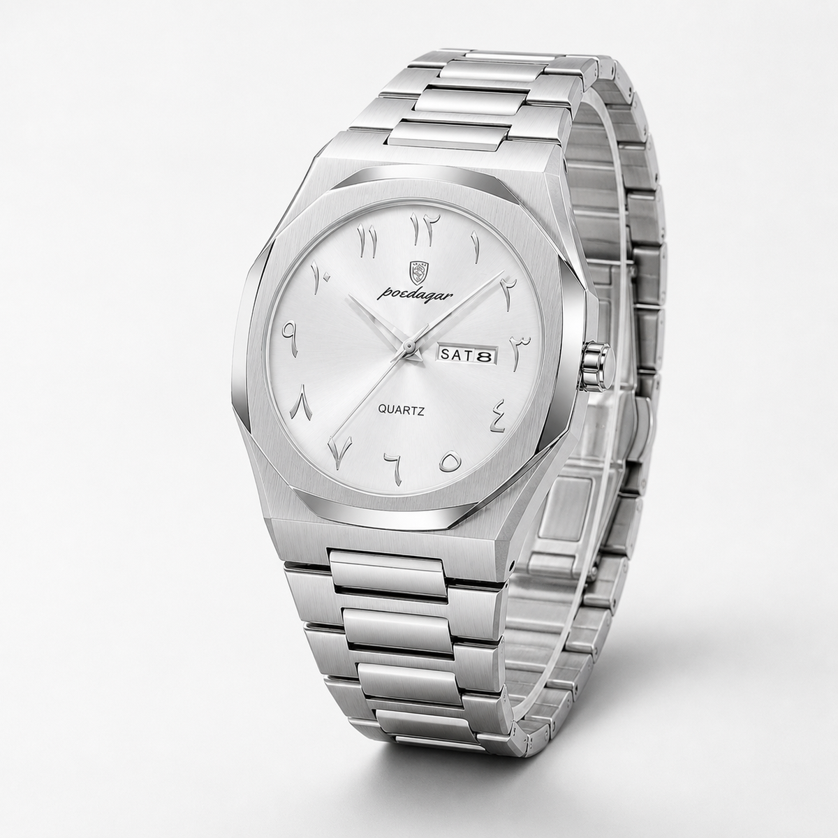 POEDAGAR 830 — Acero Integrado — Acero / Blanco