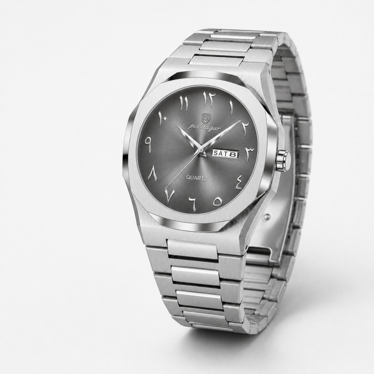 POEDAGAR 830 — Acero Integrado — Acero / Gris