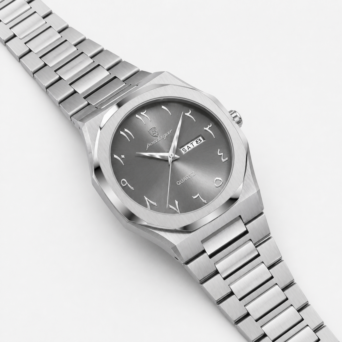 POEDAGAR 830 — Acero Integrado — Acero / Gris