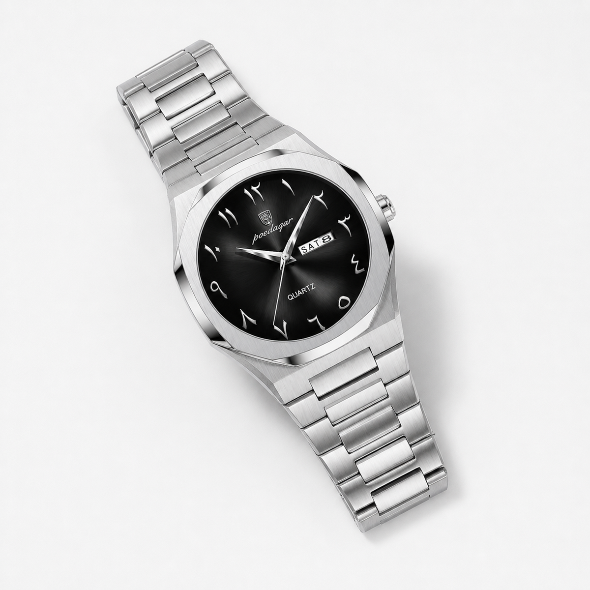 POEDAGAR 830 — Acero Integrado — Acero / Negro