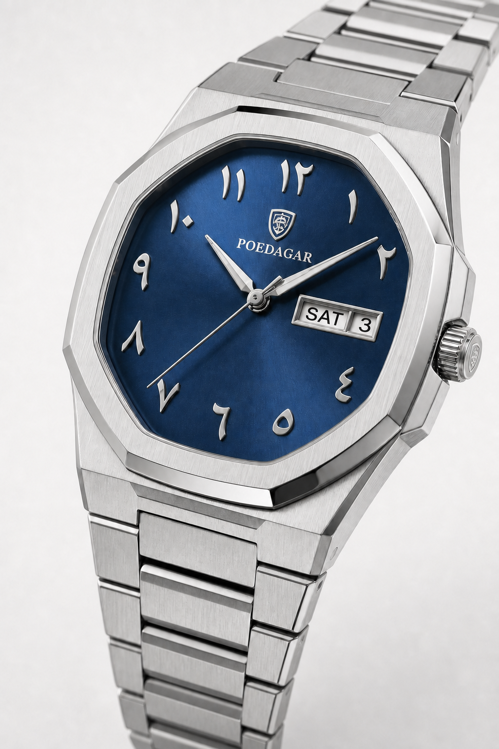 POEDAGAR 830 — Acero Integrado — Acero / Azul