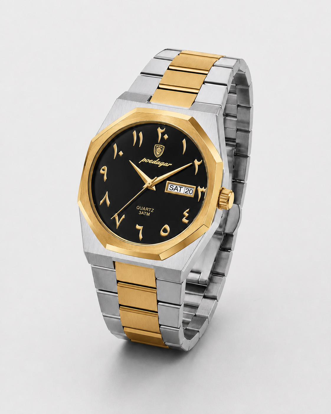 POEDAGAR 830 — Acero Integrado — Dorado / Negro