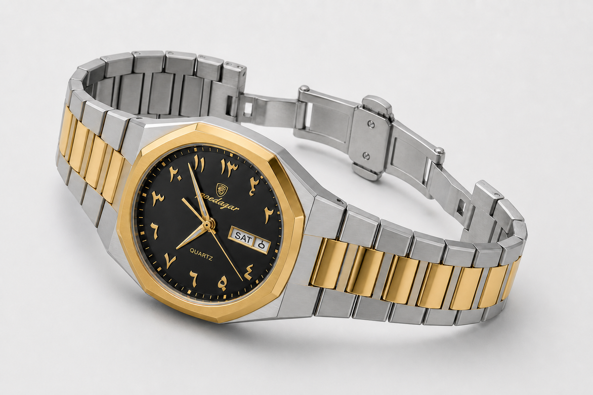 POEDAGAR 830 — Acero Integrado — Dorado / Negro