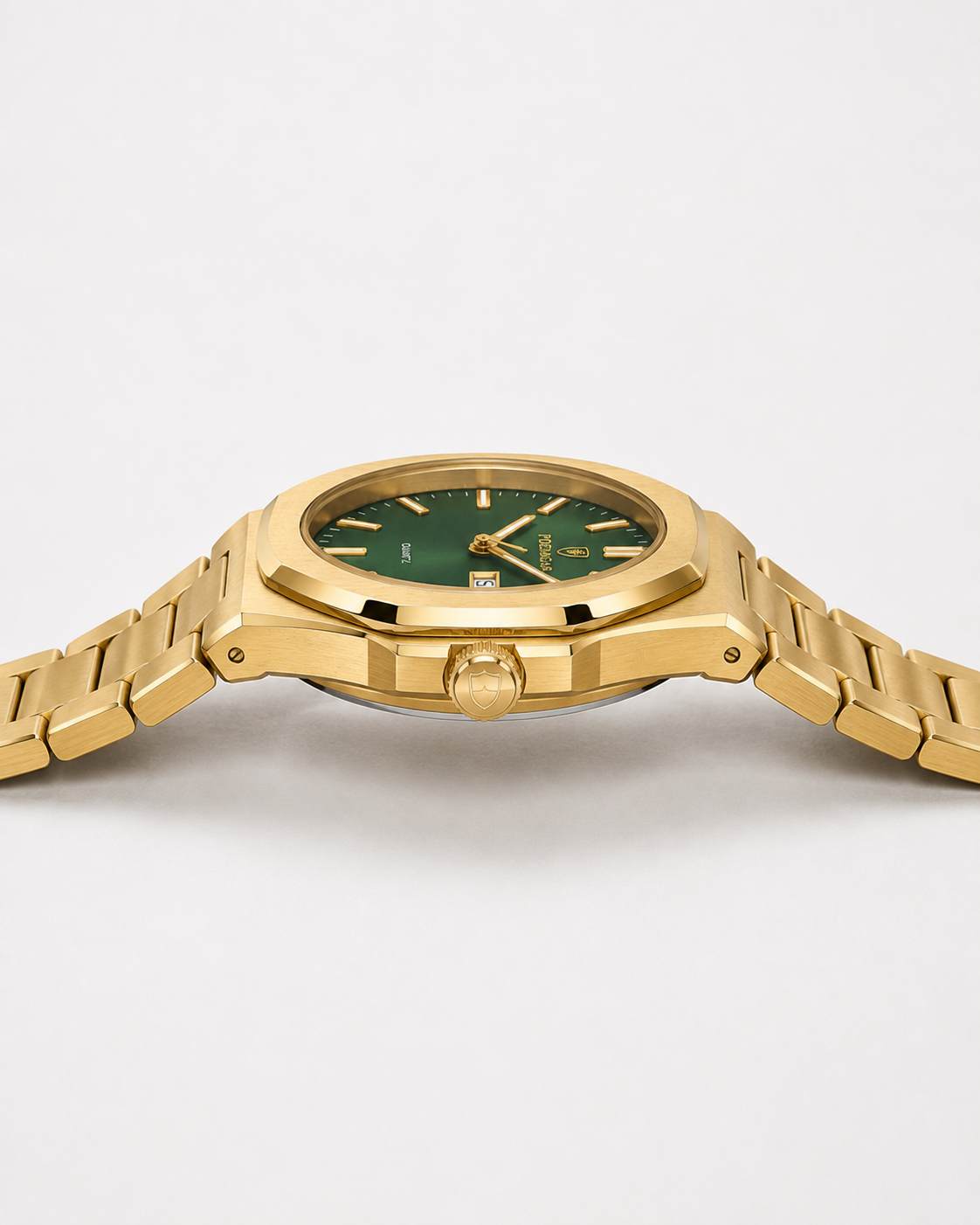 POEDAGAR 853 — Acero — Dorado / Verde