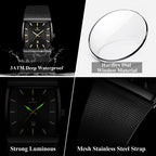 Reloj POEDAGAR 885 Rectangular
