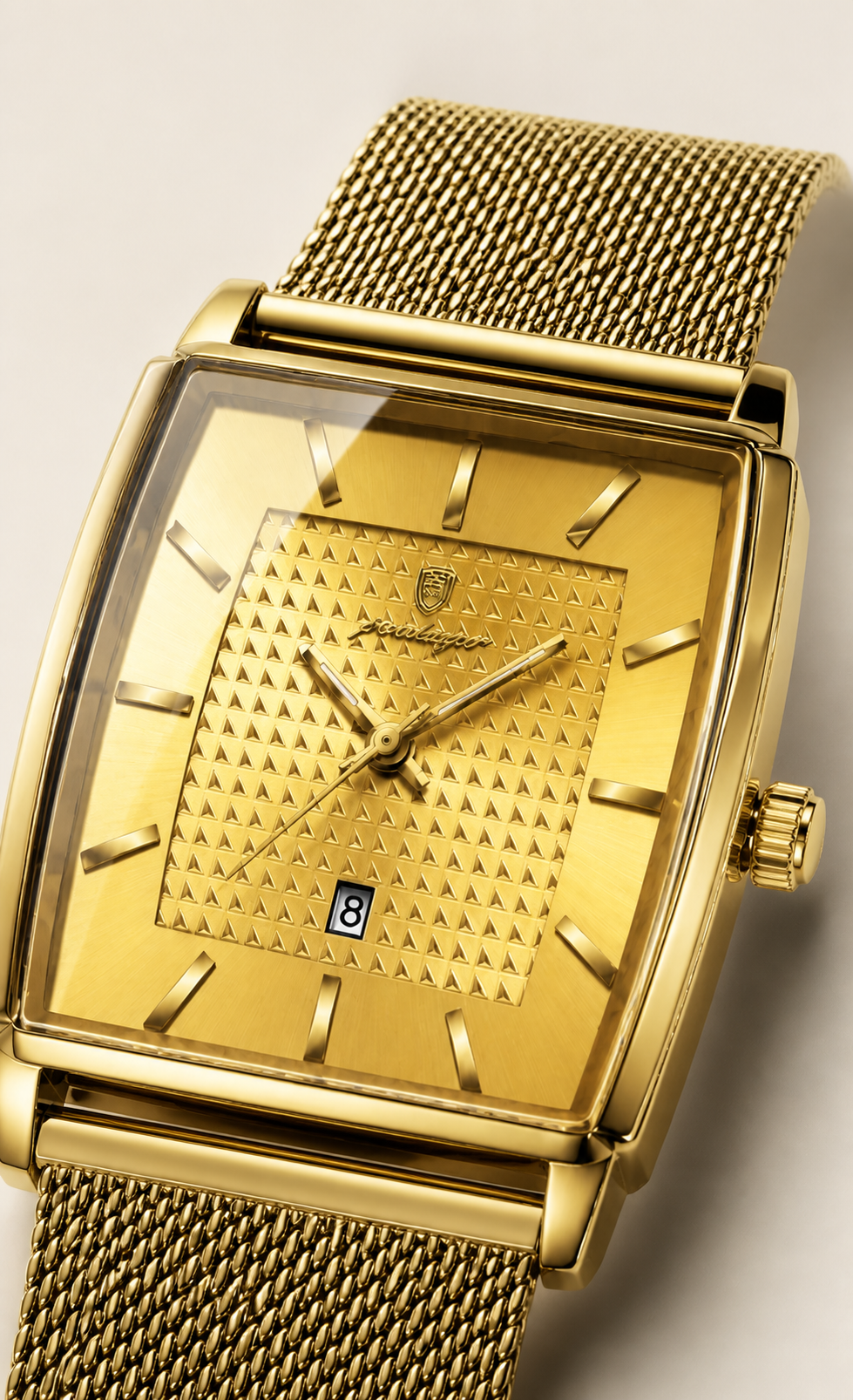 POEDAGAR 885 — Rectangular — Dorado